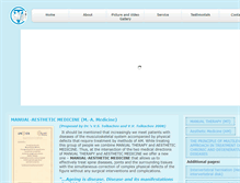 Tablet Screenshot of manual-aesthetic-medicine.com